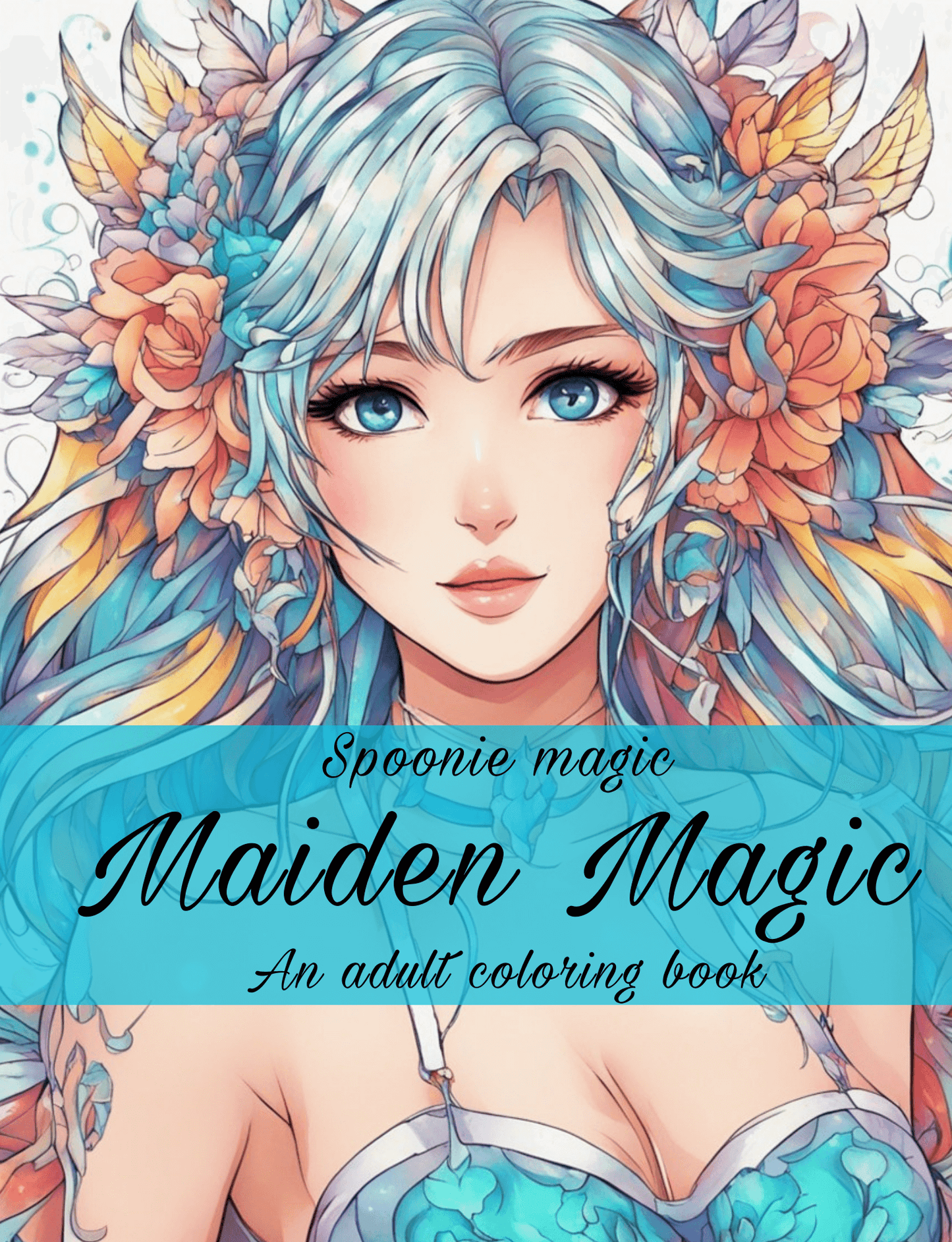 Maiden Magic Premium Adult Coloring Book