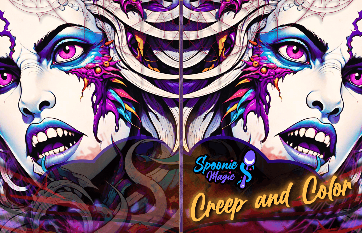 Creep and Color Premium Adult Coloring Book