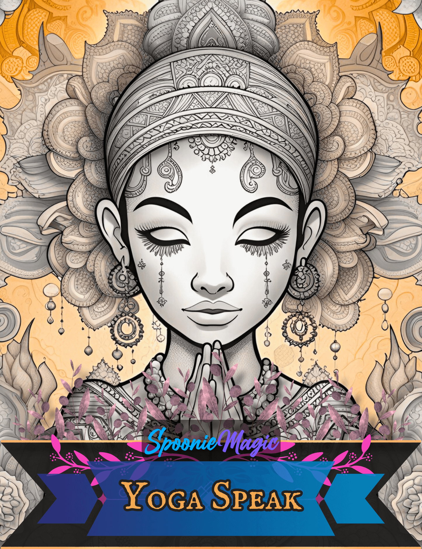 Yoga Speak Premium Adult Coloring Book