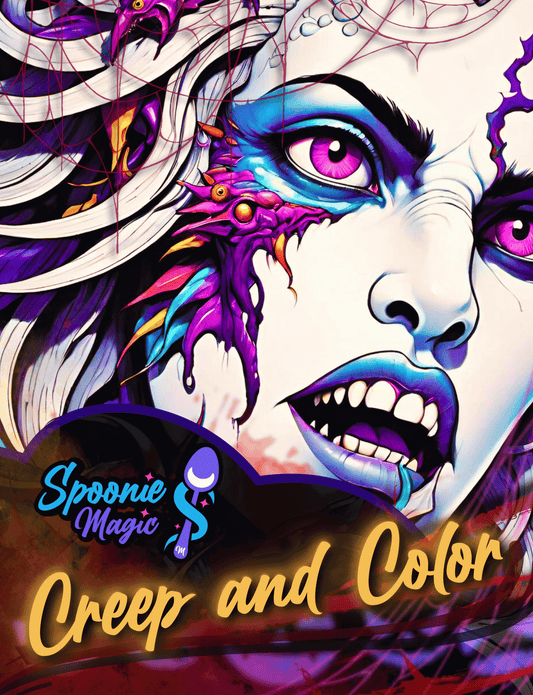 Creep and Color Premium Adult Coloring Book