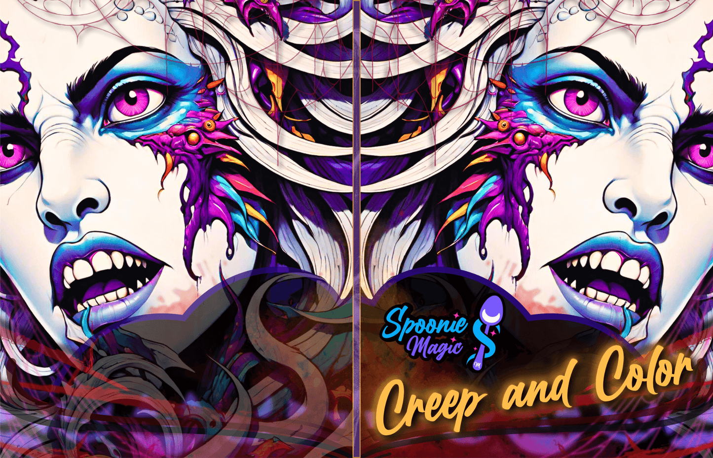 Creep and Color Premium Adult Coloring Book