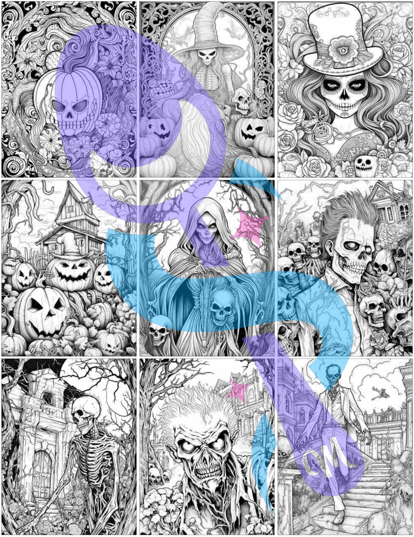 Creep and Color Premium Adult Coloring Book