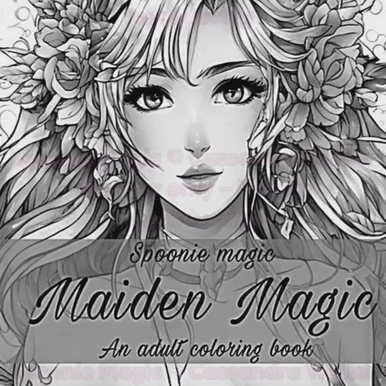 Preview of Interior Maiden Magic Coloring Book
