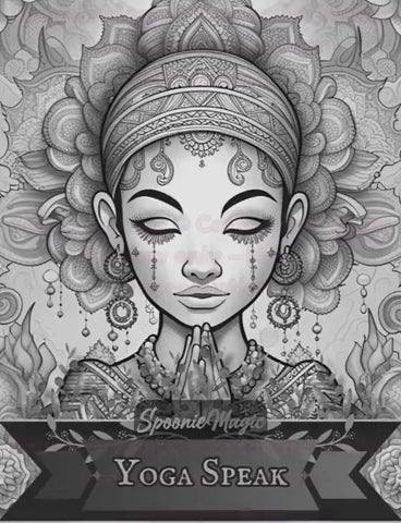 Preview of Interior Yoga Speak Coloring Book