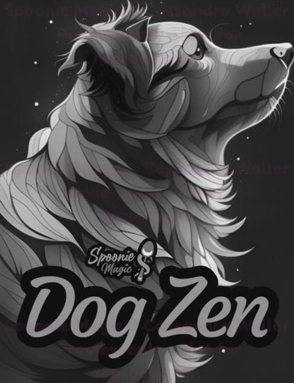 Preview of Interior Dog Zen Coloring Book