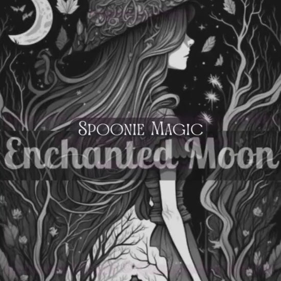 Preview of Interior Enchanted Moon  Coloring Book