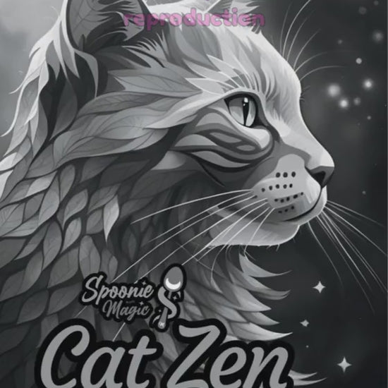 Preview of Interior Cat Zen Coloring Book