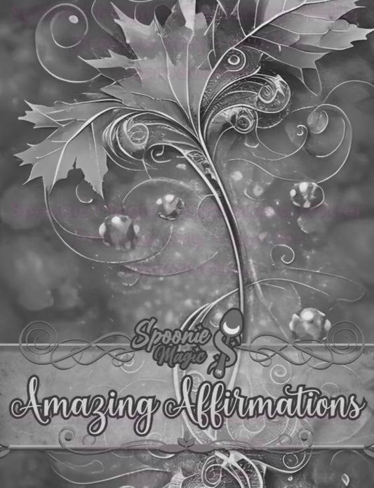 Preview of Interior Amazing Affirmations Coloring Book
